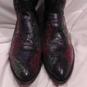 Dan Post Men's Snake Skin Cowboy Boots Size 12